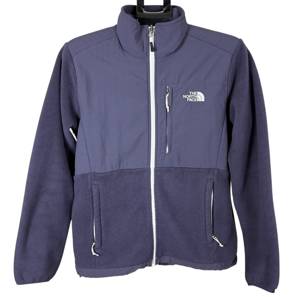 The North Face Denali Polartec Fleece Jacket Womens Large Purple Full Zip Mock